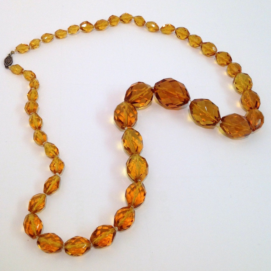 Vintage 1970's Handmade Faux Amber Bib Style Costume Necklace - Jewellery &  Gold - Hemswell Antique Centres